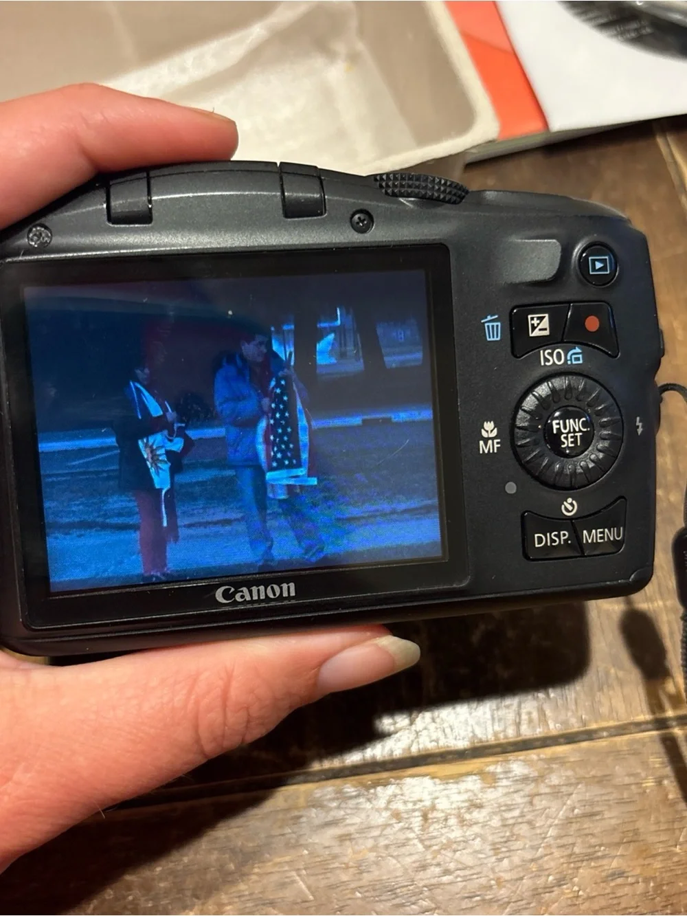 Canon Black Compact Digital Camera with Black Case and Accessories